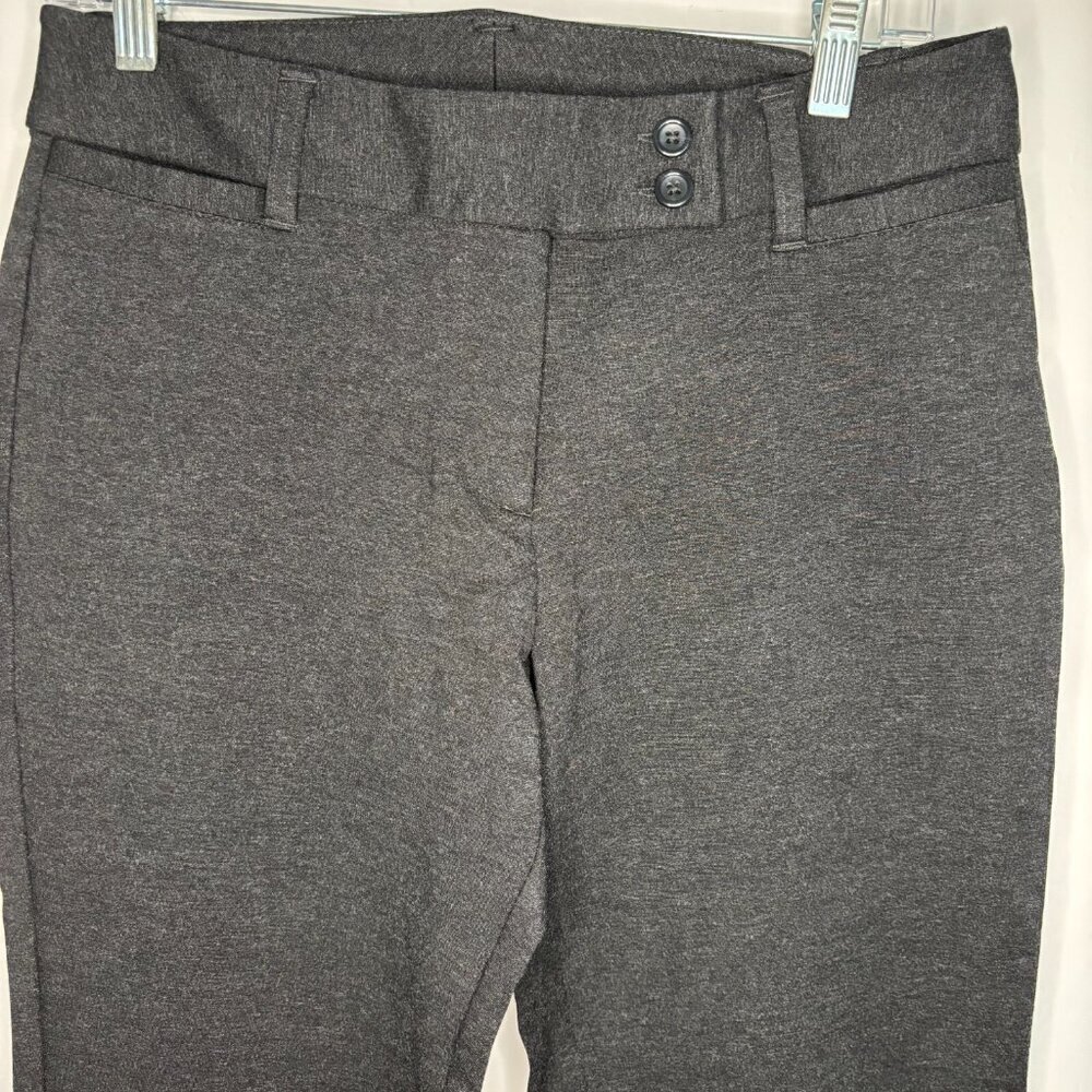 LANDS END Women 6 Gray Pant Tapered Stretch Workwear Career